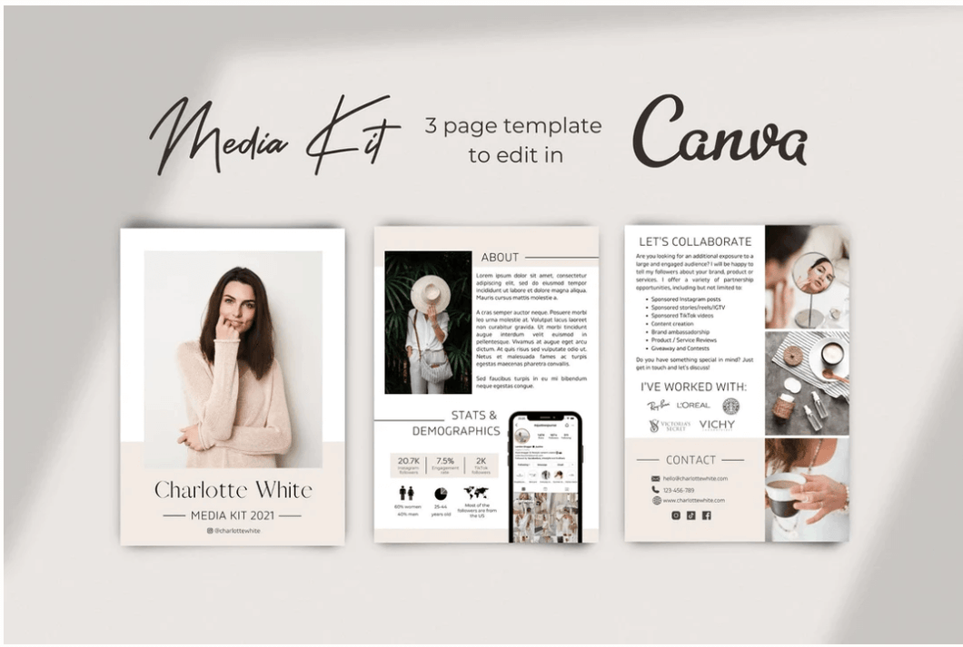 Three Page Media Kit